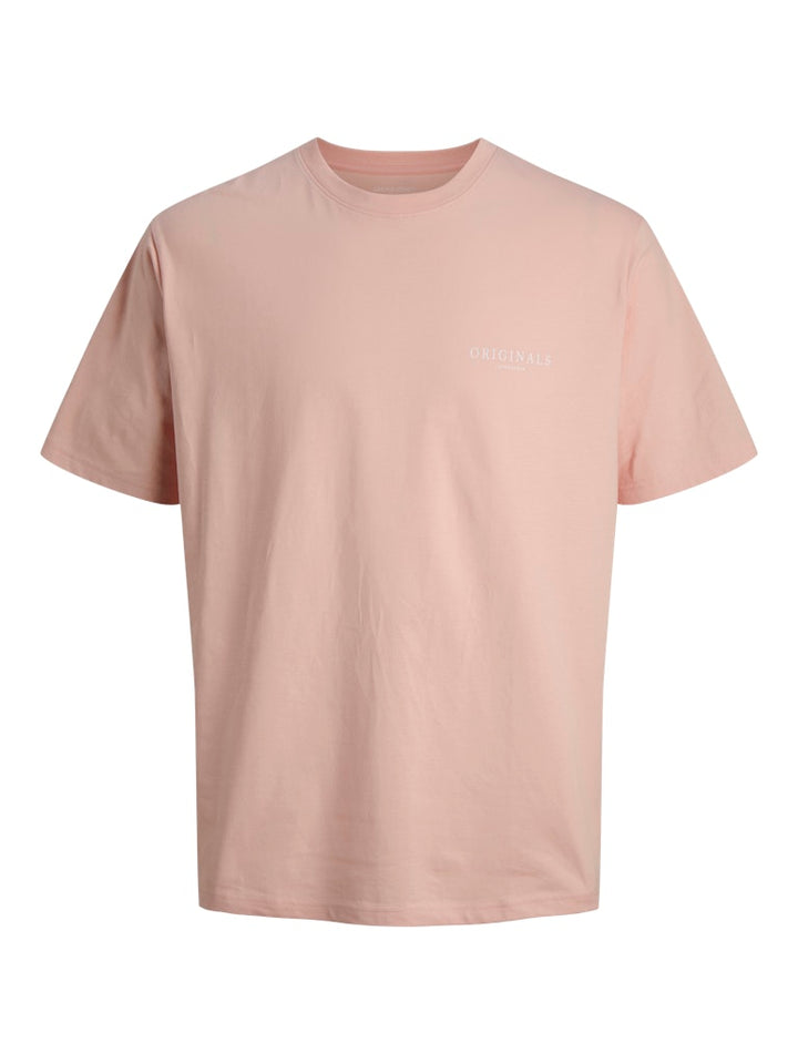 Jormontauk Aop Back Tee Ss Crew Neck Sn - Zalm/peach