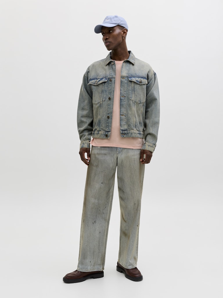 Jormontauk Aop Back Tee Ss Crew Neck Sn - Zalm/peach