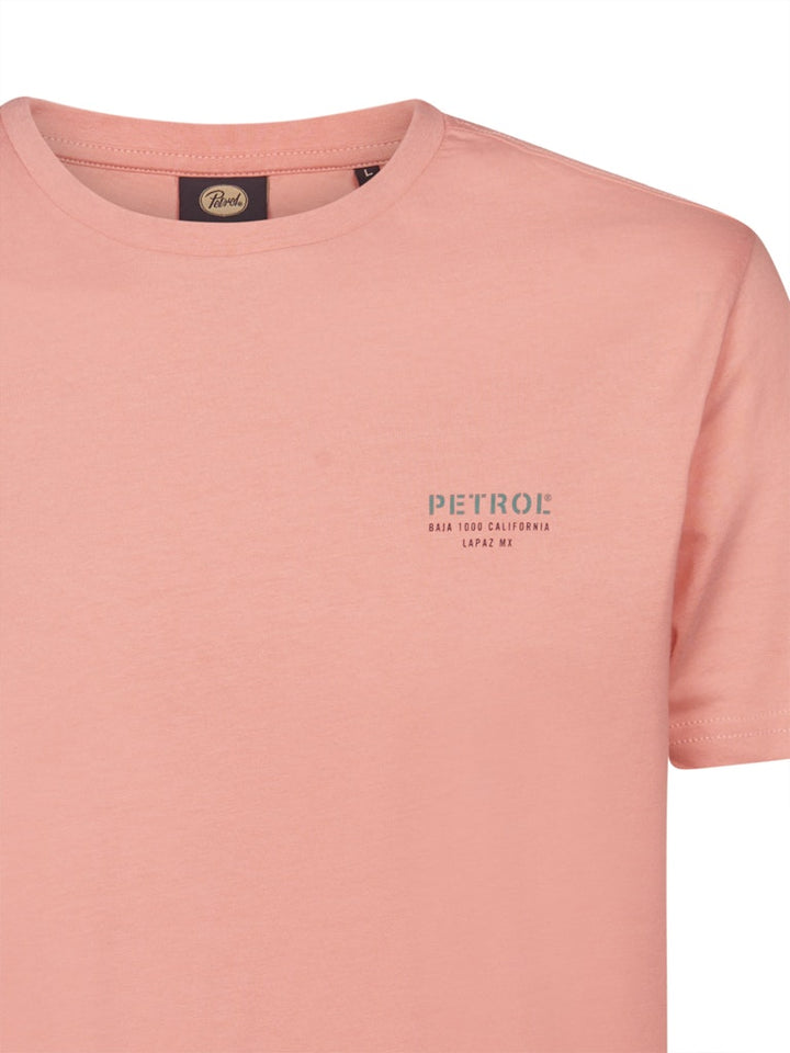 Men T-shirt Ss Classic Print - Zalm/peach