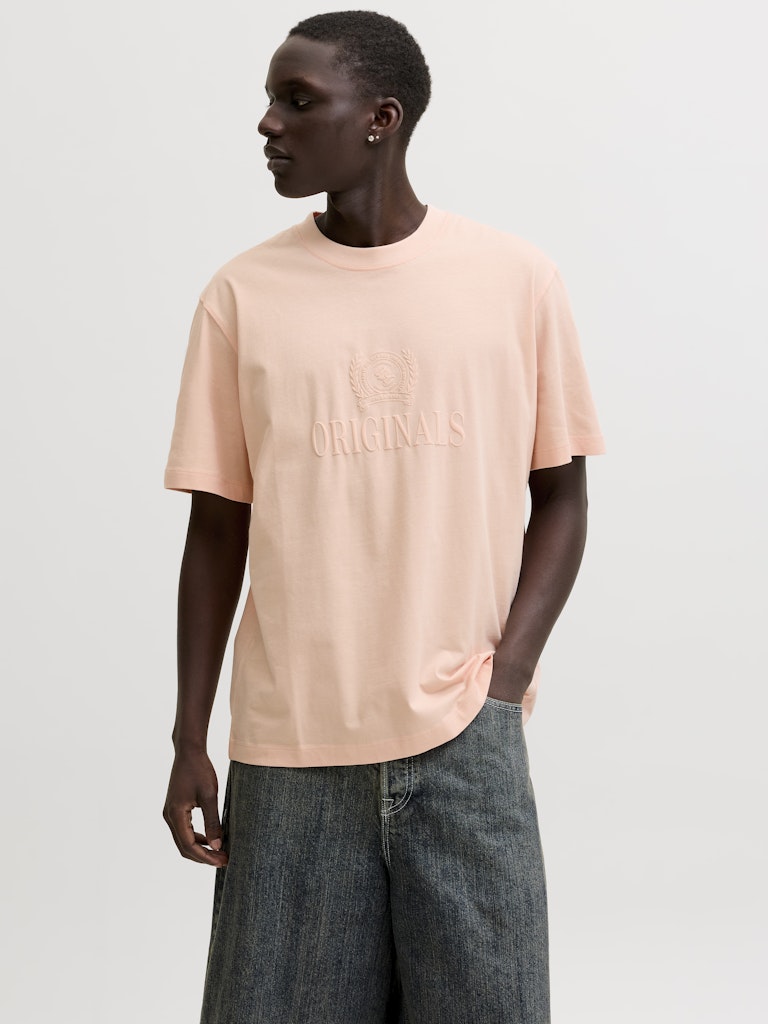 Jorfrederiksberg Monogram Tee Ss Cn Sn - Zalm/peach