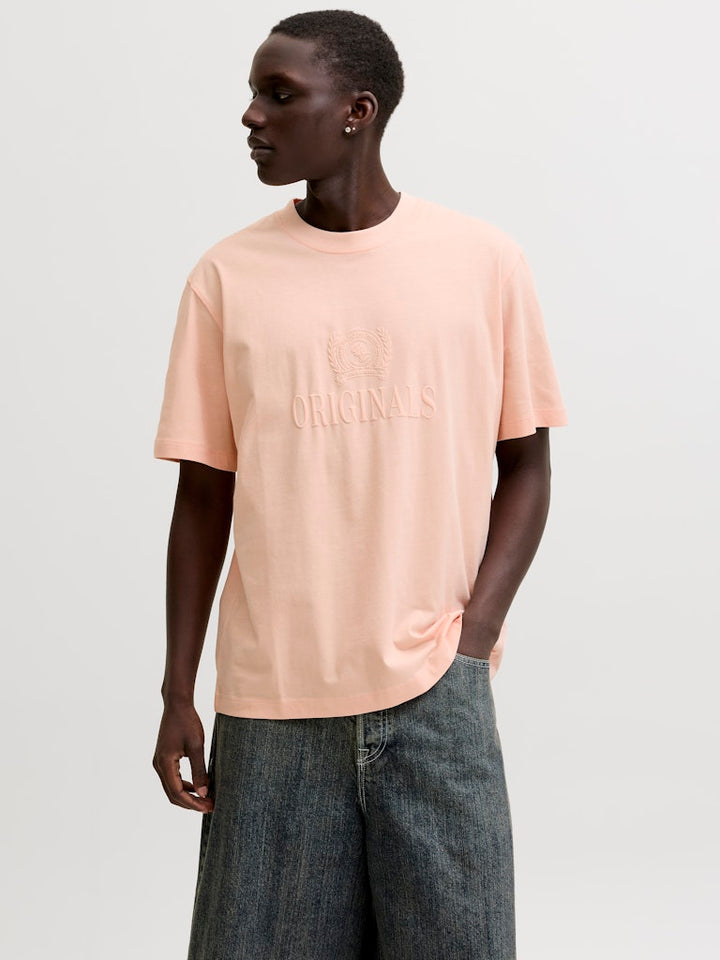 Jorfrederiksberg Monogram Tee Ss Cn Sn - Zalm/peach
