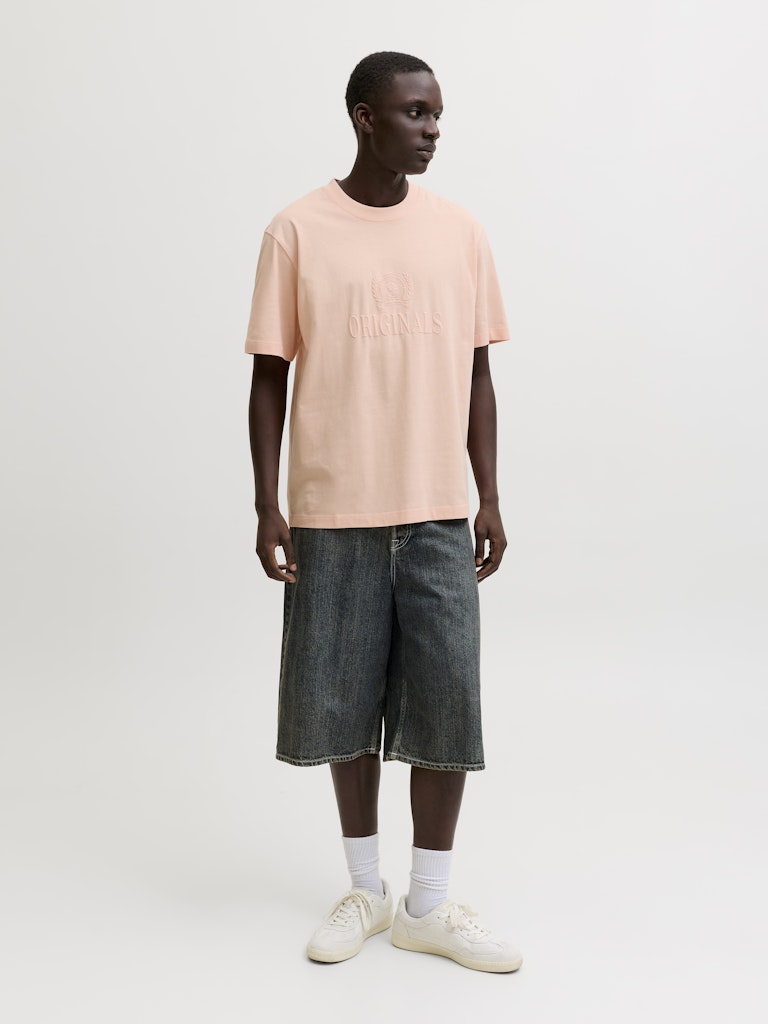 Jorfrederiksberg Monogram Tee Ss Cn Sn - Zalm/peach