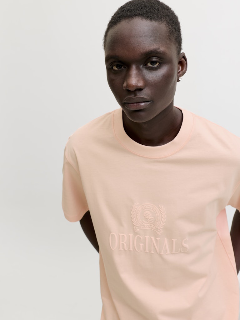 Jorfrederiksberg Monogram Tee Ss Cn Sn - Zalm/peach