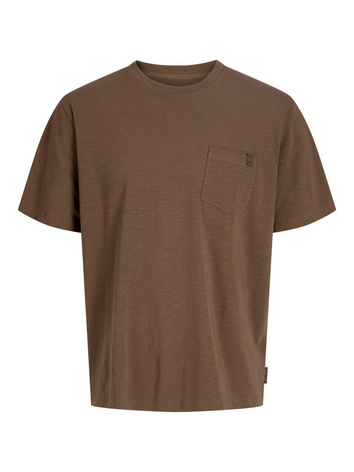 Jjedover Slub Tee Ss Noos - Bruin