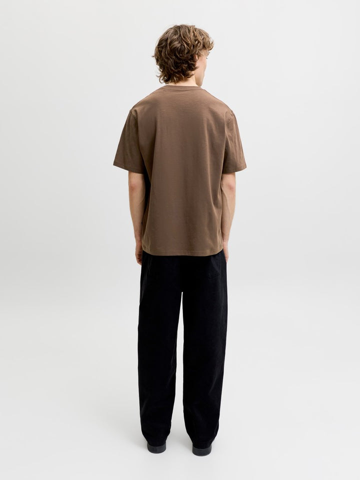 Jjedover Slub Tee Ss Noos - Bruin