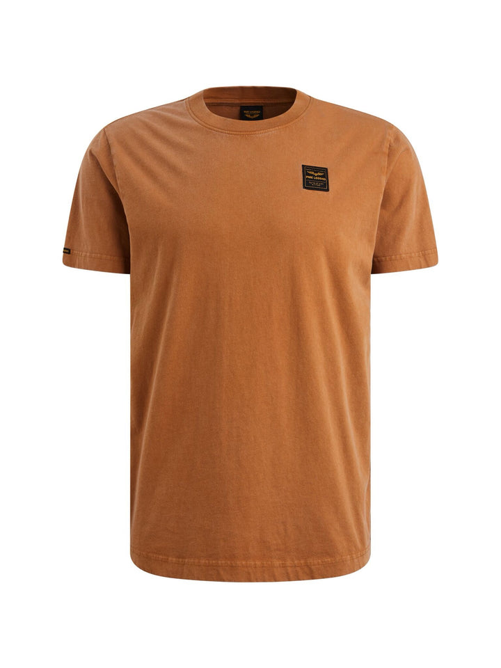 Short Sleeve R-neck Special Washed - Roest
