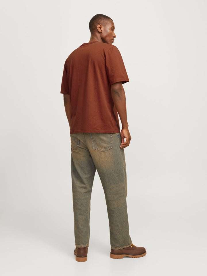 Jorvesterbro Newton Boxfront Tee Ss - Brique