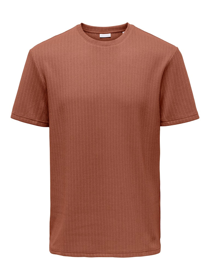Onstrey Life Reg Ss Frml Tee - Brique