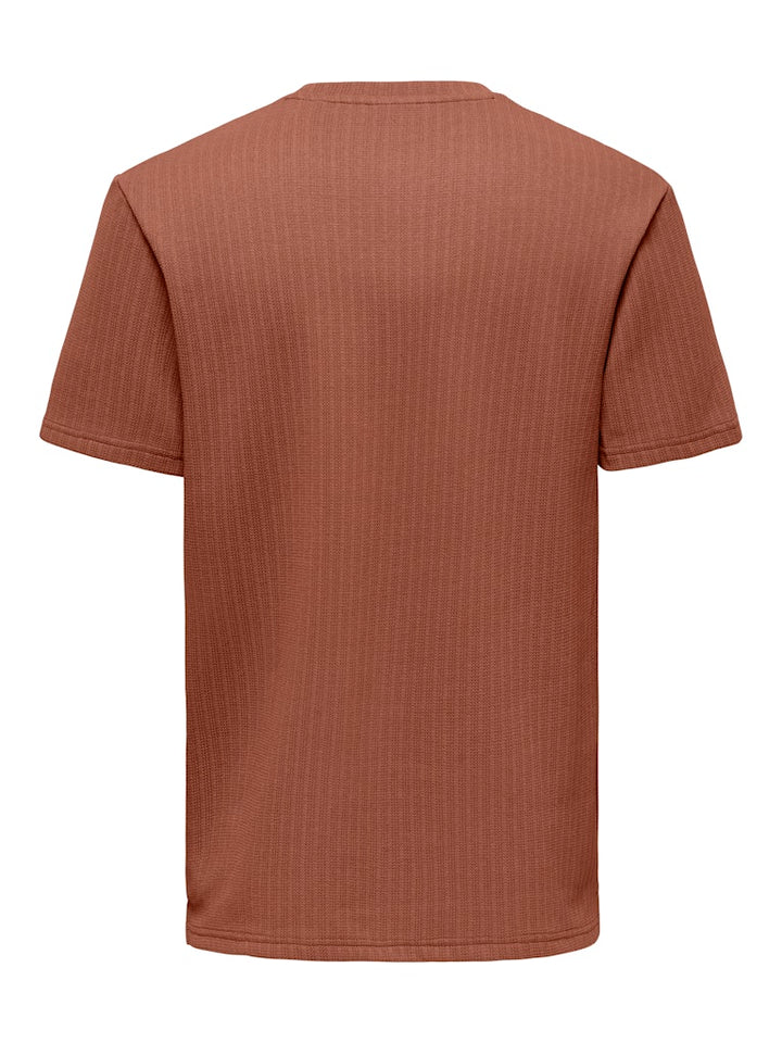 Onstrey Life Reg Ss Frml Tee - Brique