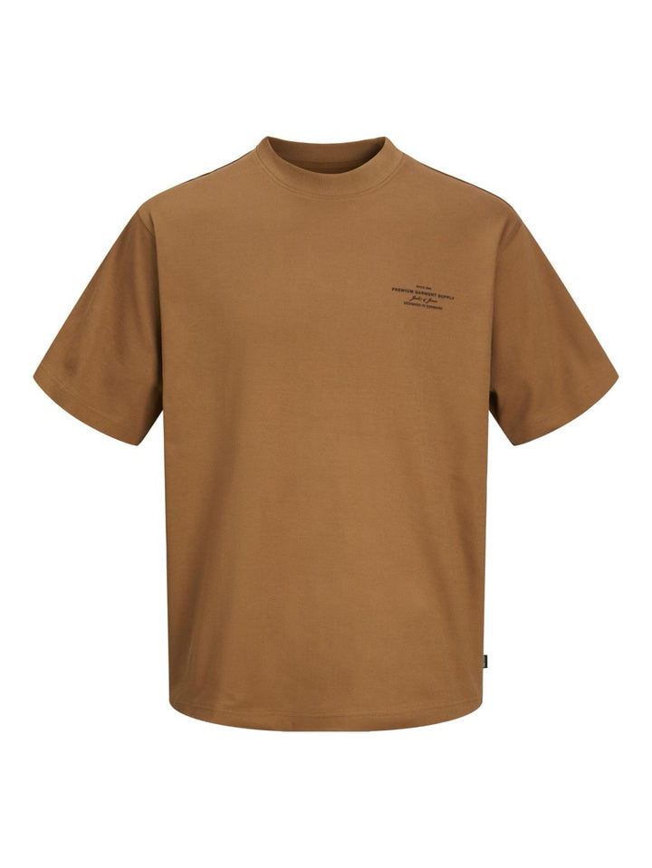 Jprblachad Branding Ss Crew Neck Te - Camel