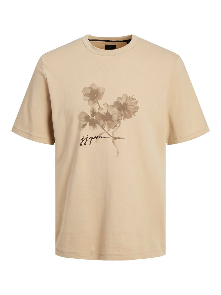 Jprblaroman Graphic Ss Tee - Taupe