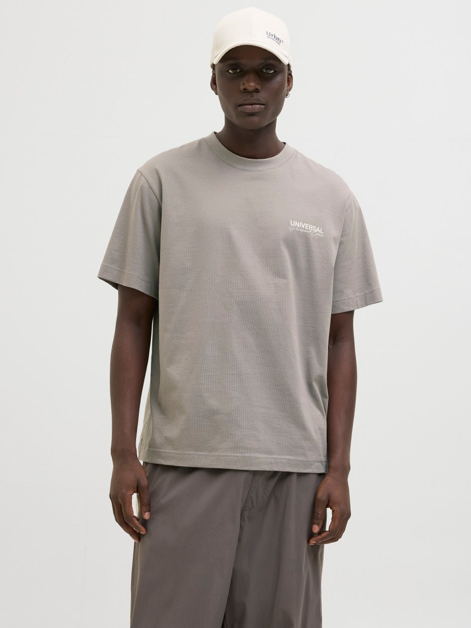 Jcodynamic Dust Tee Ss Crew Neck Ln - Taupe