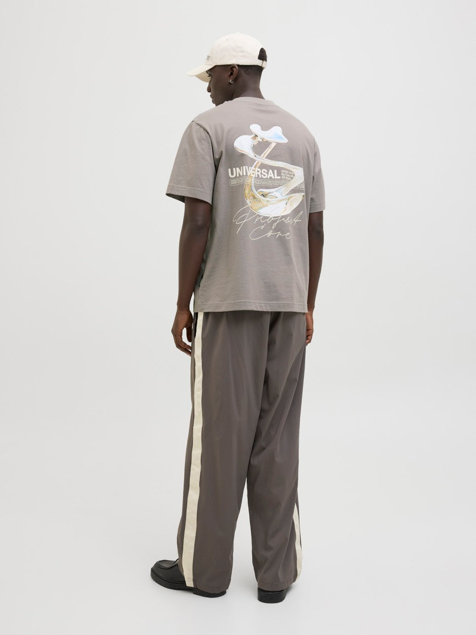 Jcodynamic Dust Tee Ss Crew Neck Ln - Taupe