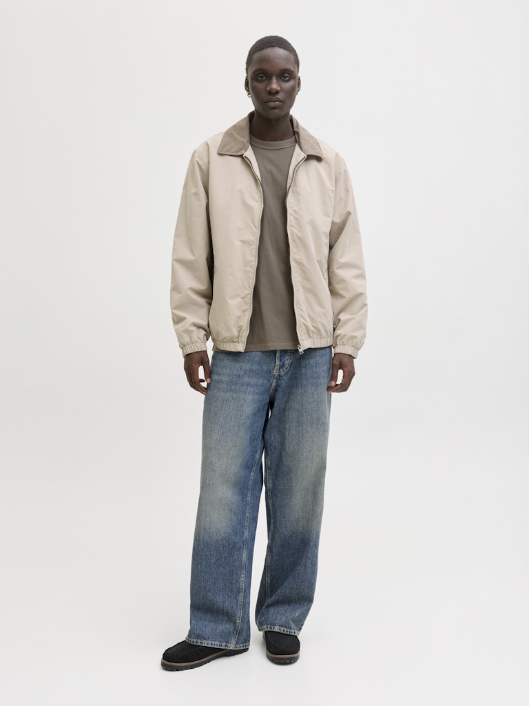 Jjedover Graphic Tee Ss Crew Neck - Taupe