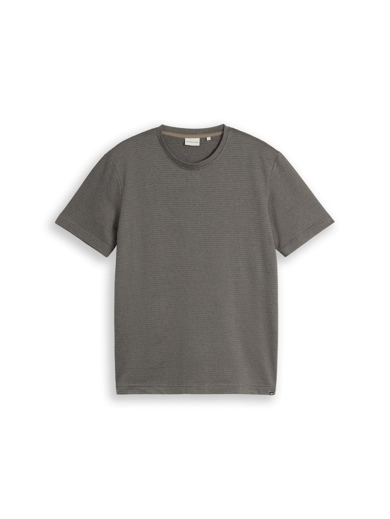 Structure T-shirt - Bruin Dessin