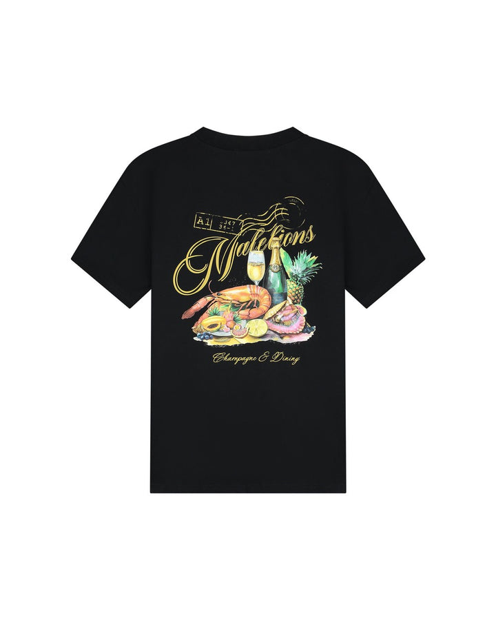 Champange T-shirt - Zwart
