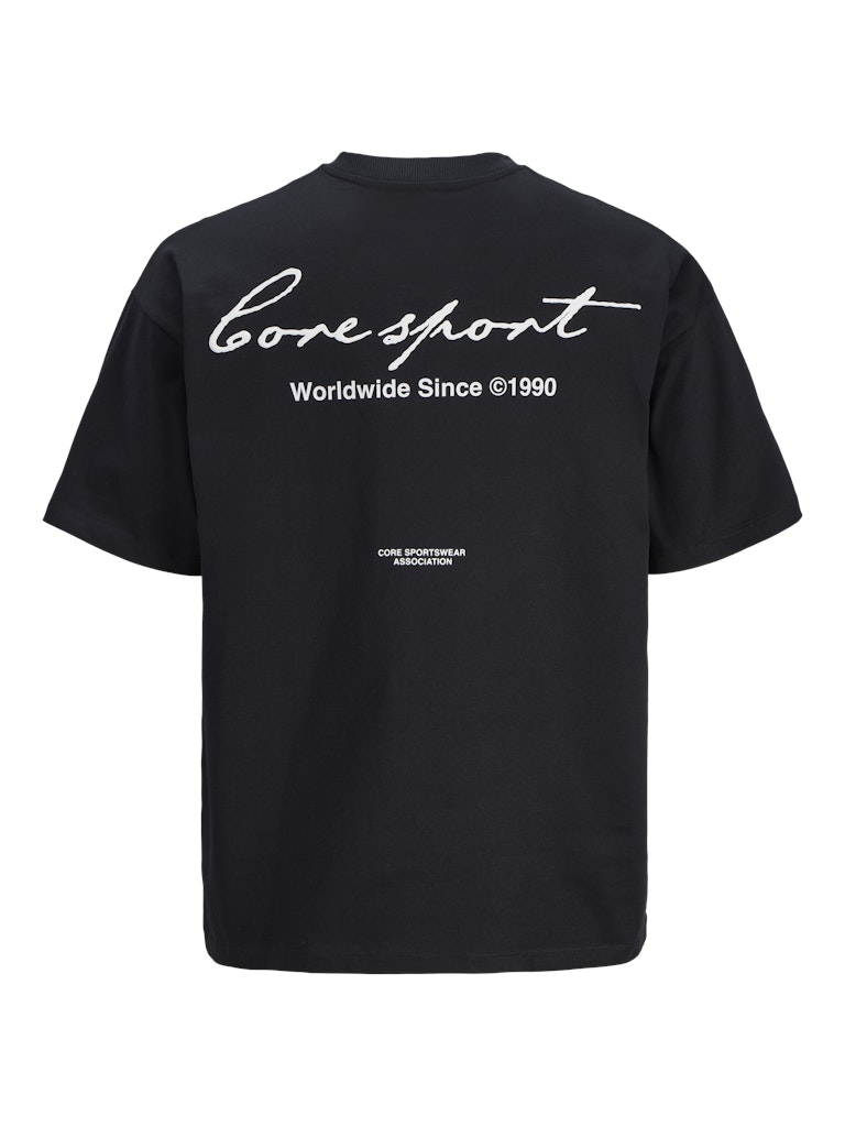 Jcodust Script Back Tee Ss Crew Neck - Zwart