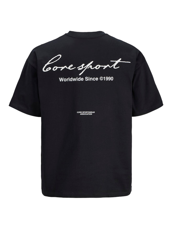Jcodust Script Back Tee Ss Crew Neck - Zwart
