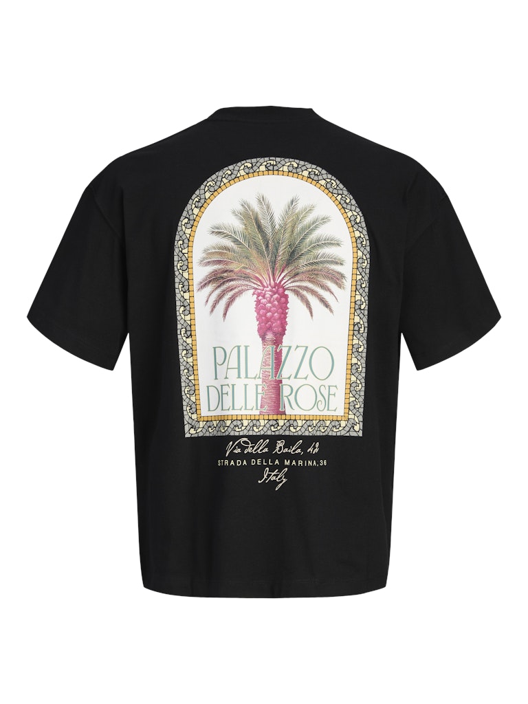 Jorcotedazur Photoback Tee Ss Cn - Zwart