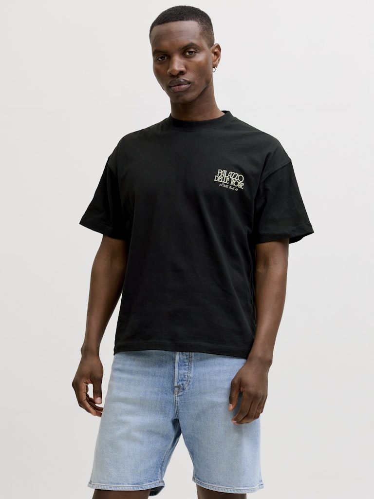Jorcotedazur Photoback Tee Ss Cn - Zwart