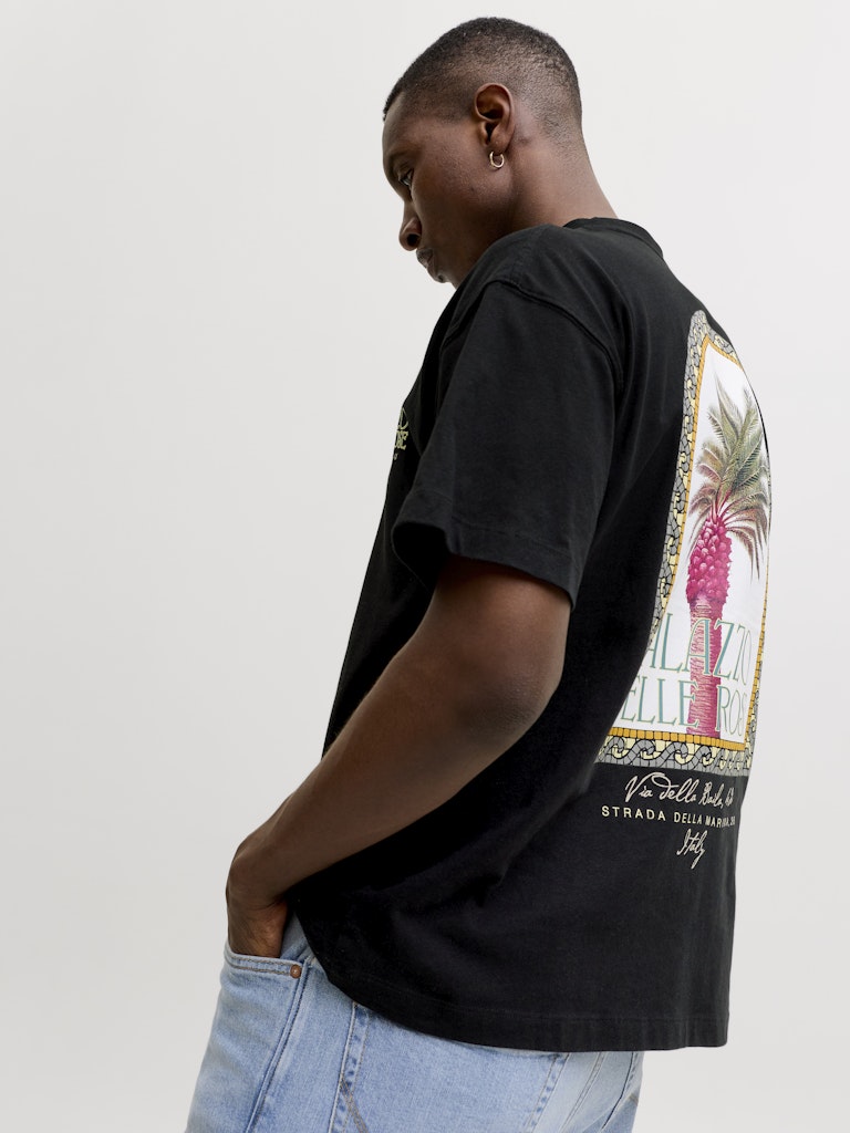 Jorcotedazur Photoback Tee Ss Cn - Zwart