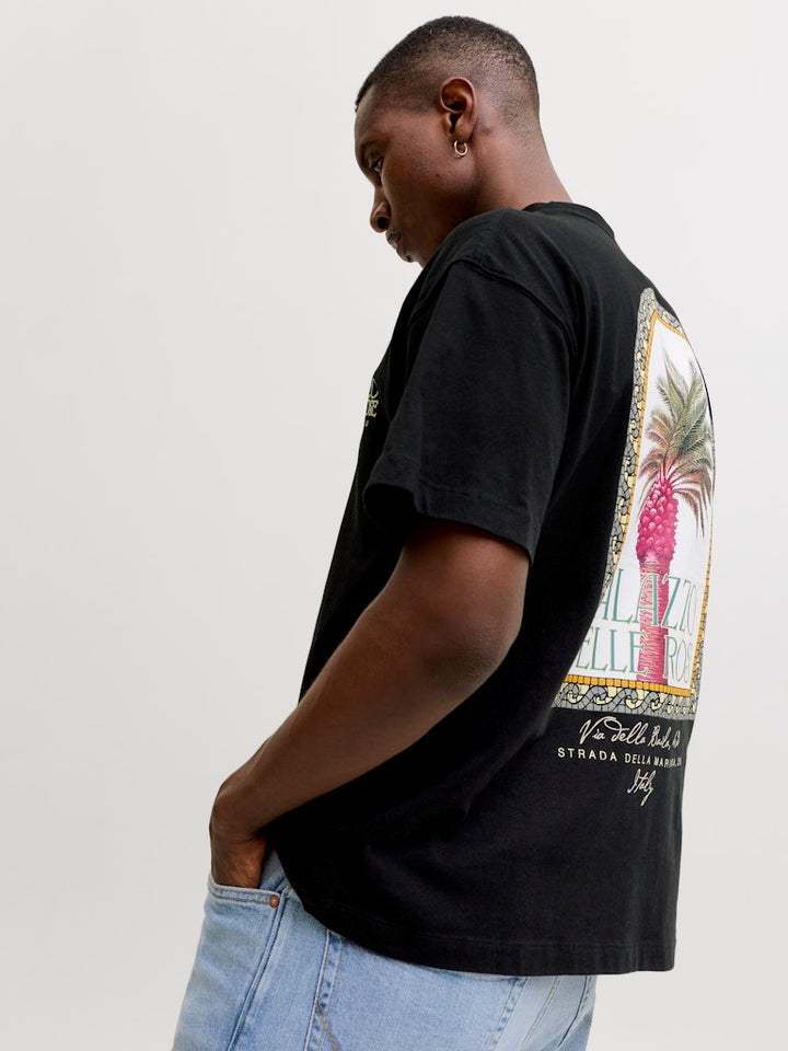 Jorcotedazur Photoback Tee Ss Cn - Zwart