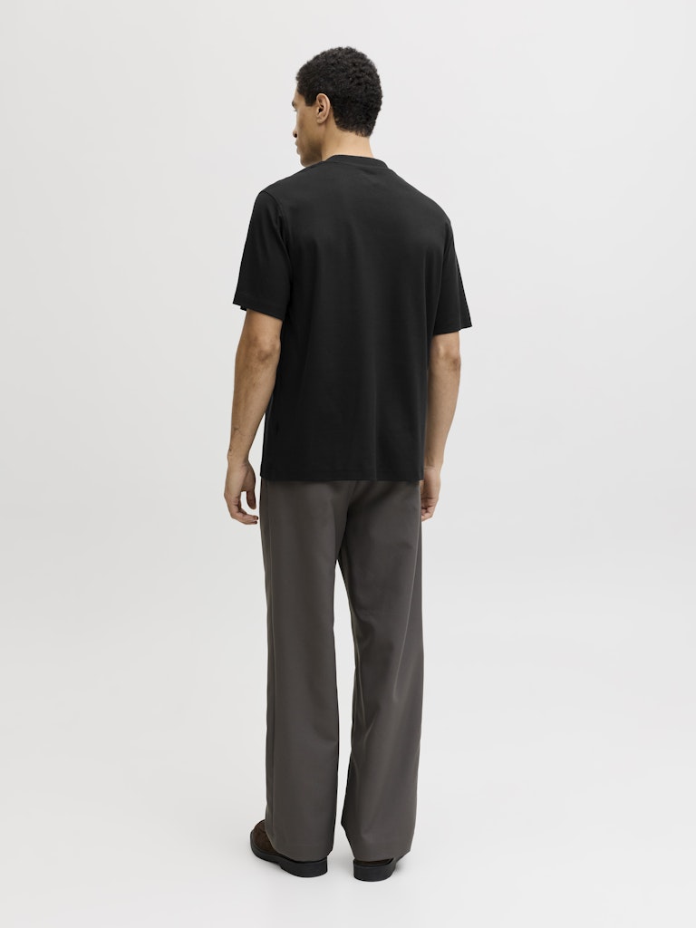 Jprblaowen Ss Branding Tee Sn - Zwart