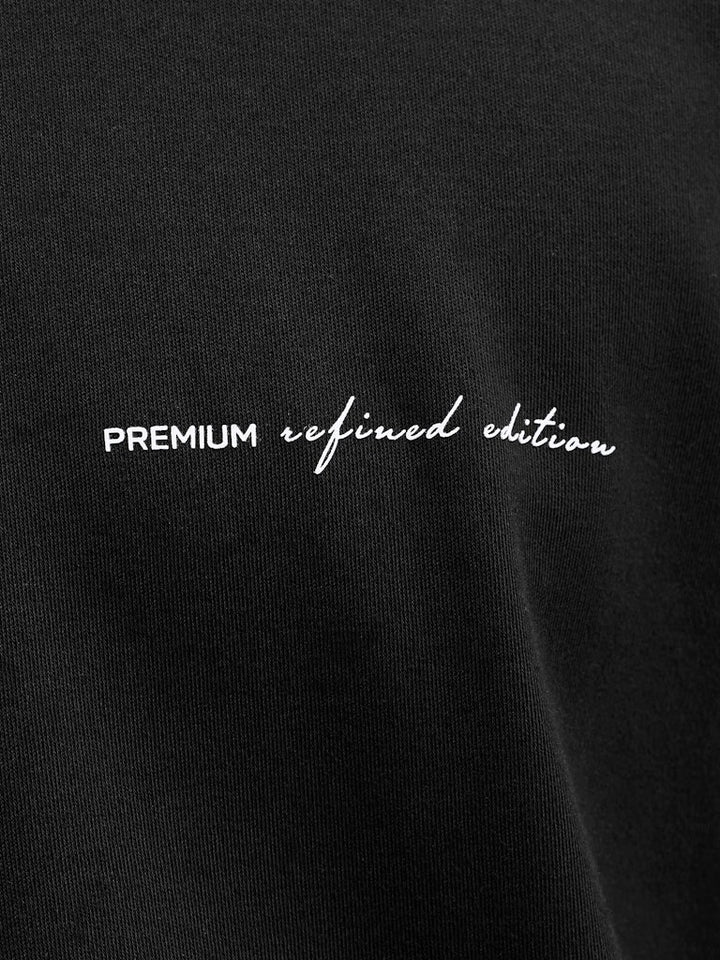 Jprblaowen Ss Branding Tee Sn - Zwart