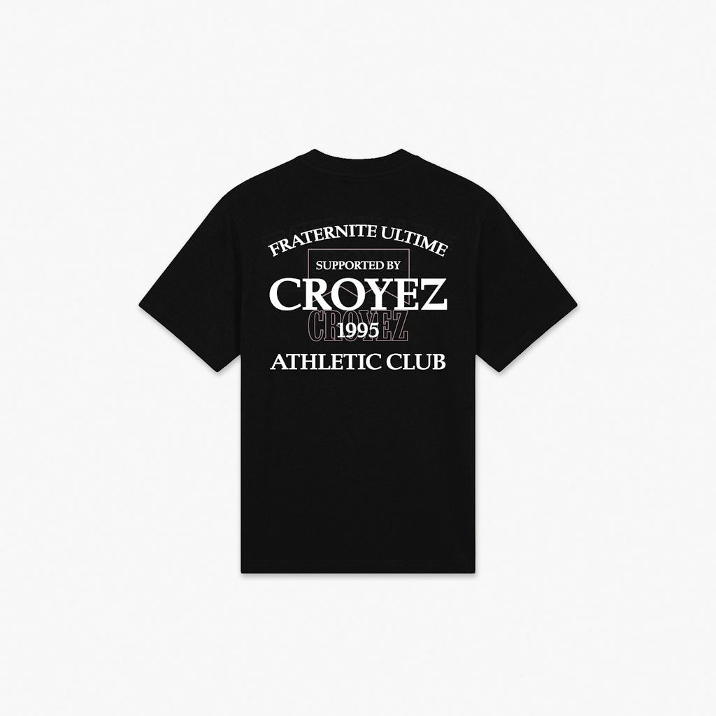 T-shirt Overlay Freternite - Zwart