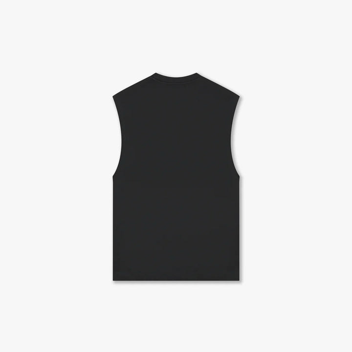 T-shirt Sleeveless Cutout - Zwart