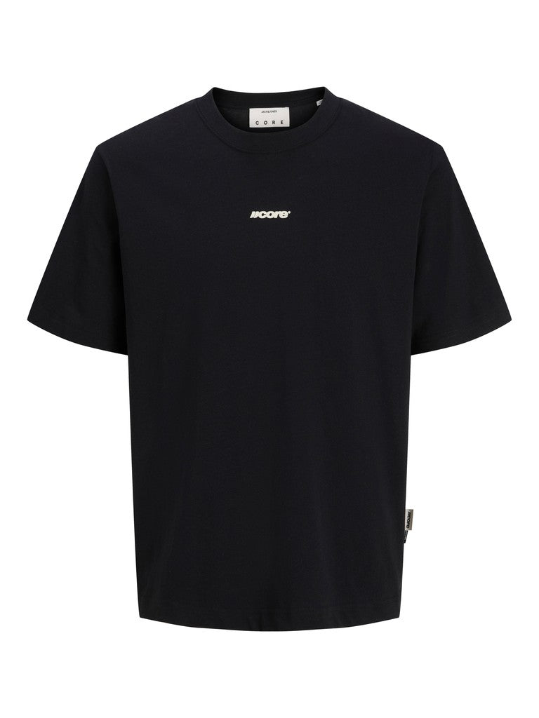 Jcoclub Back Script Tee Ss Crew Neck Sn - Zwart