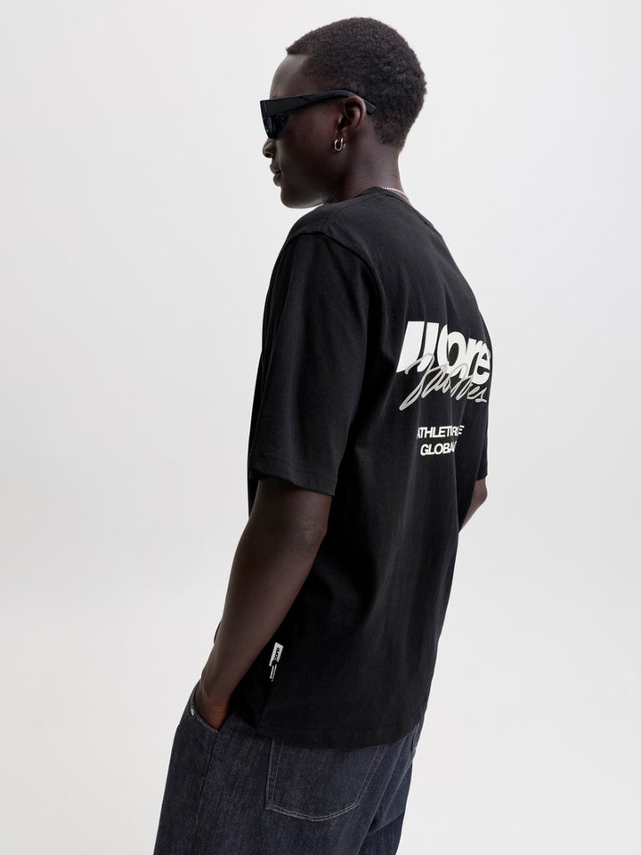 Jcoclub Back Script Tee Ss Crew Neck Sn - Zwart