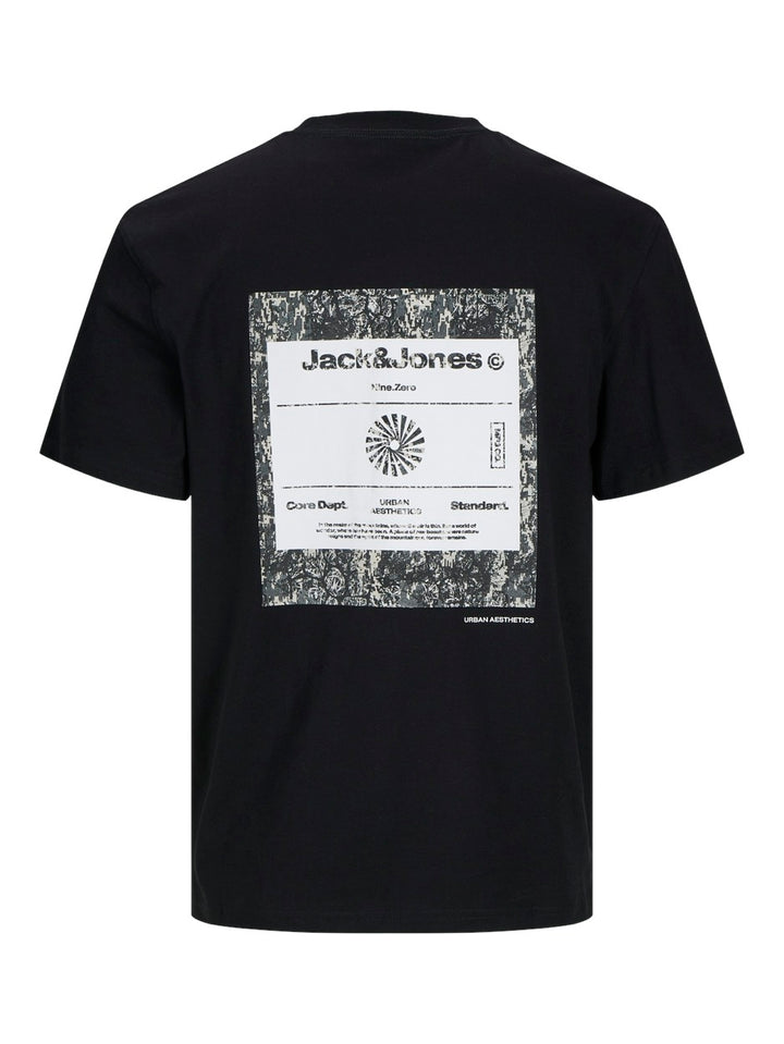 Jcoalpha Back Tee Ss Crew Neck - Zwart