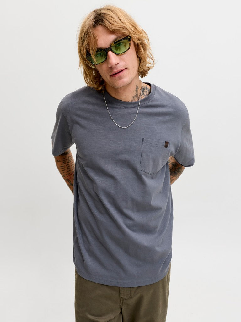 Jjedover Slub Tee Ss Noos - Grijs