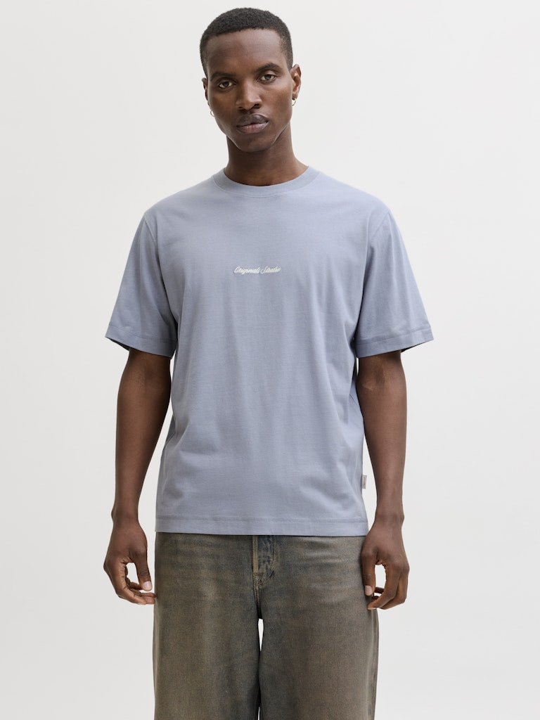Jornorrebro Emb Tee Ss Crew Neck Noos - Grijs