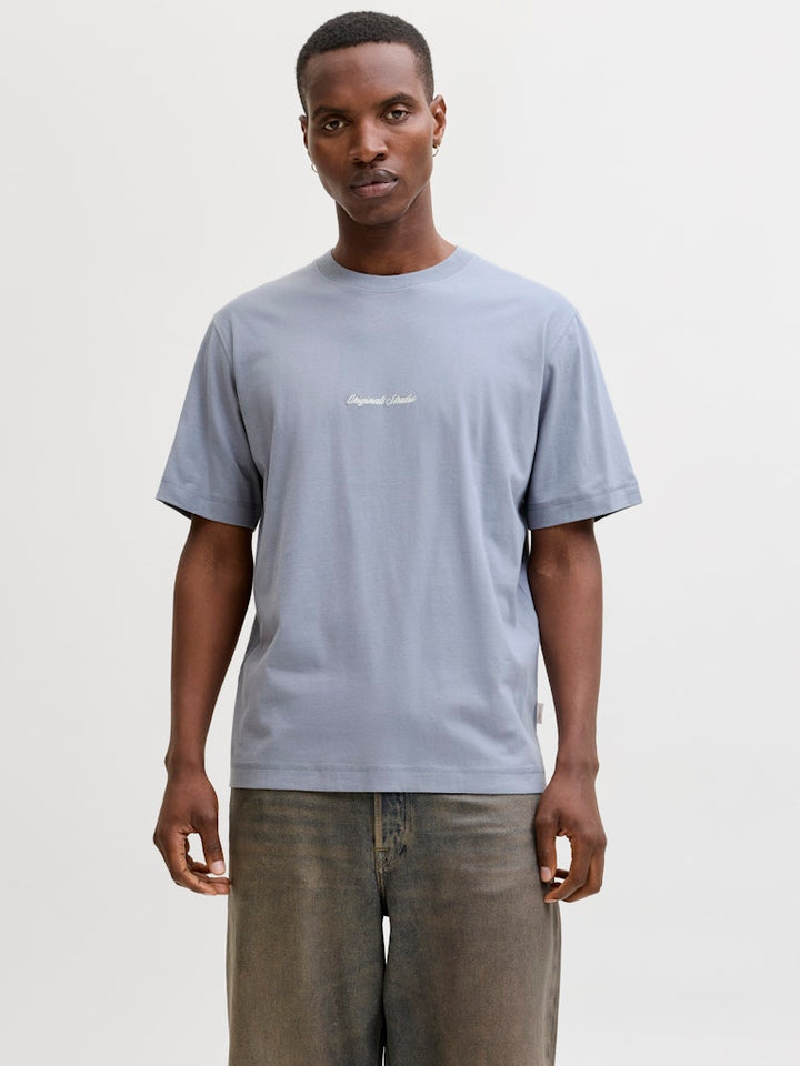 Jornorrebro Emb Tee Ss Crew Neck Noos - Grijs