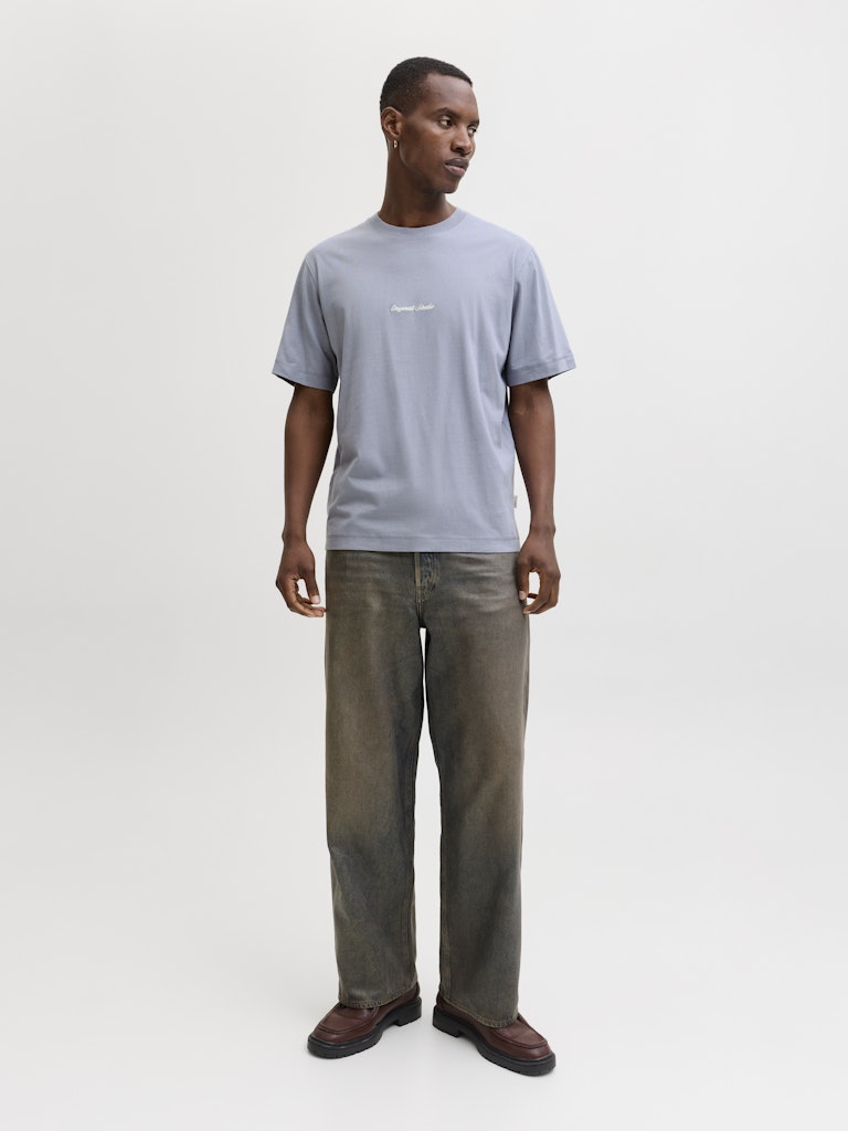 Jornorrebro Emb Tee Ss Crew Neck Noos - Grijs