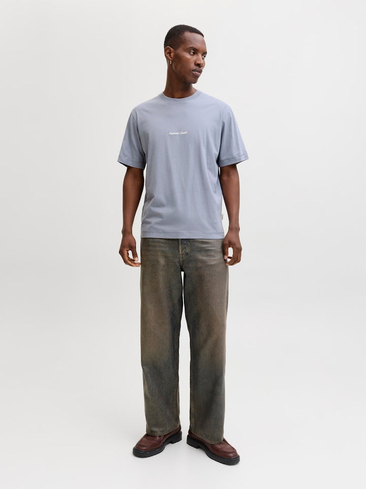 Jornorrebro Emb Tee Ss Crew Neck Noos - Grijs