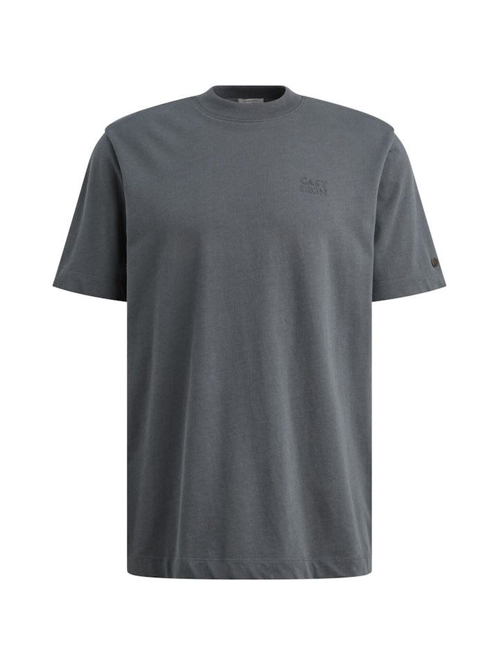 Short Sleeve R-neck Regular Fit Si - Grijs