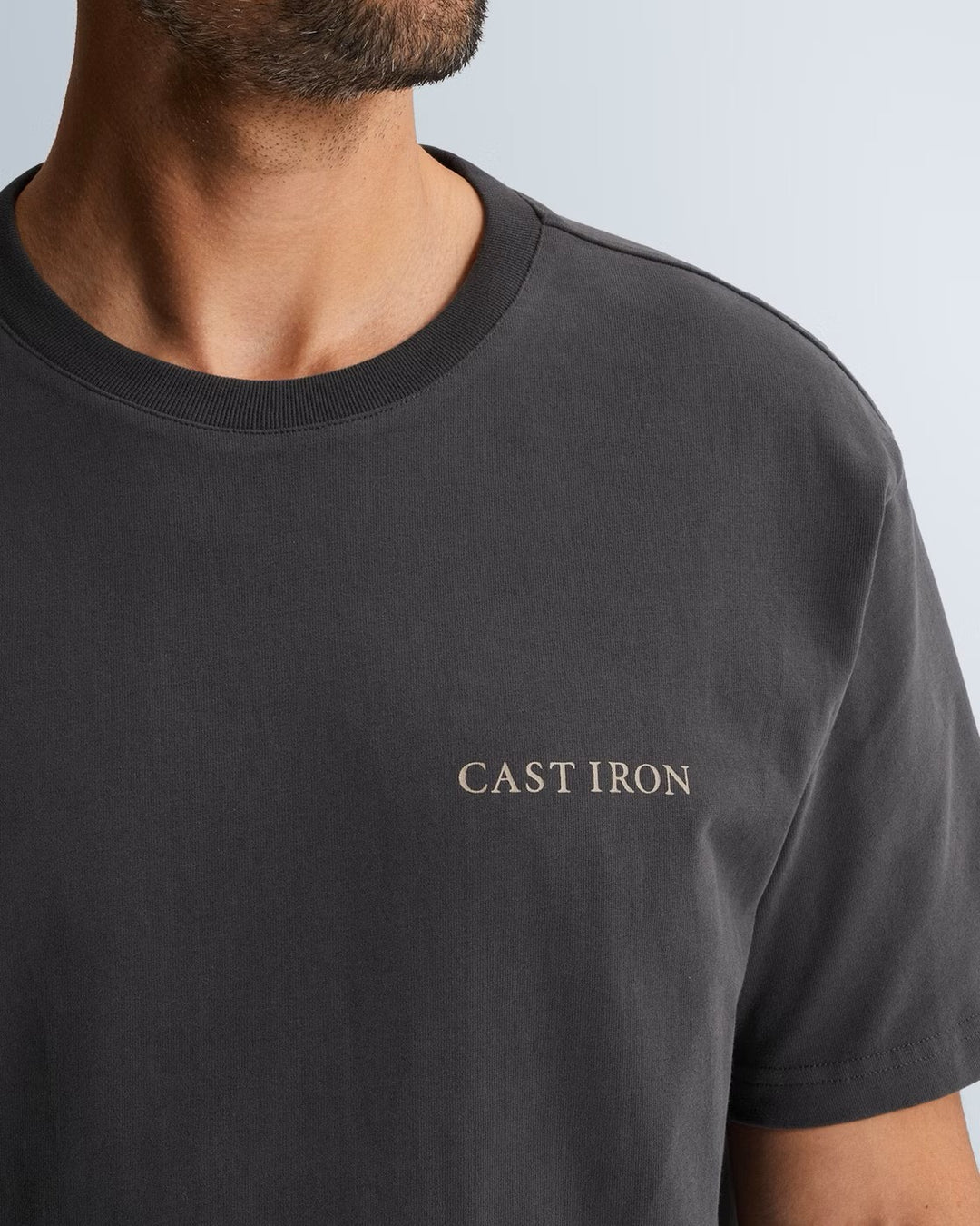 Short Sleeve R-neck Relaxed Fit Pe - Antraciet