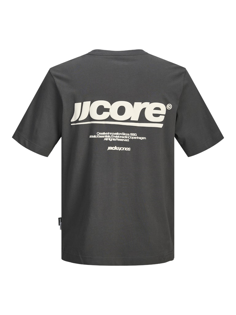 Jcoclub Back Text Prnt Tee Ss Crew Neck - Antraciet