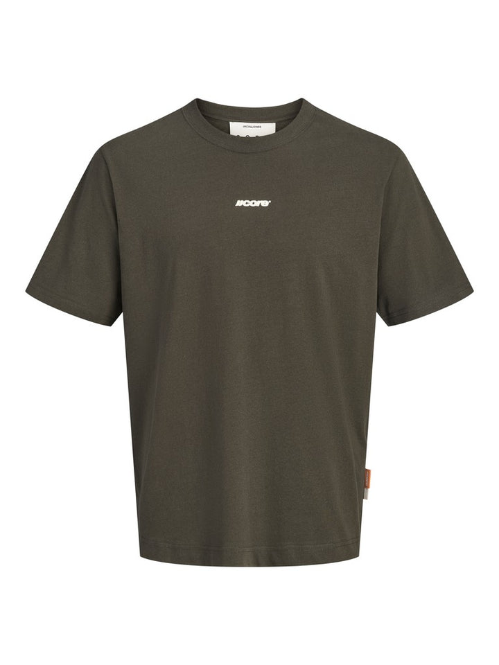 Jcoclub Back Script Tee Ss Crew Neck Sn - Antraciet