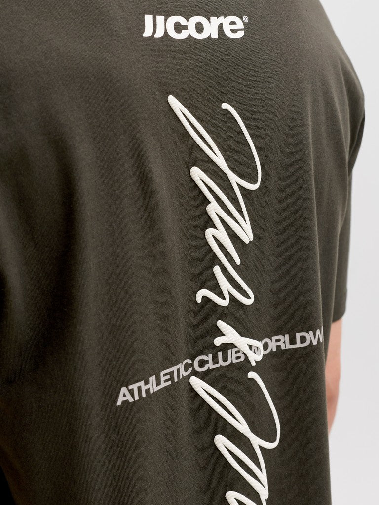 Jcoclub Back Script Tee Ss Crew Neck Sn - Antraciet
