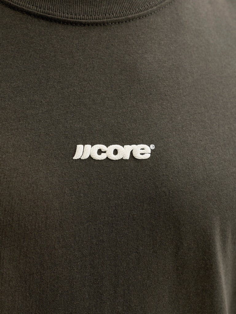 Jcoclub Back Script Tee Ss Crew Neck Sn - Antraciet
