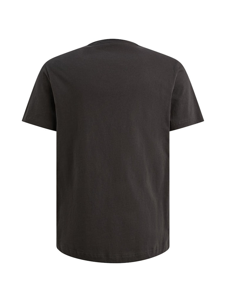 Short Sleeve R-neck Open End Jerse - Antraciet