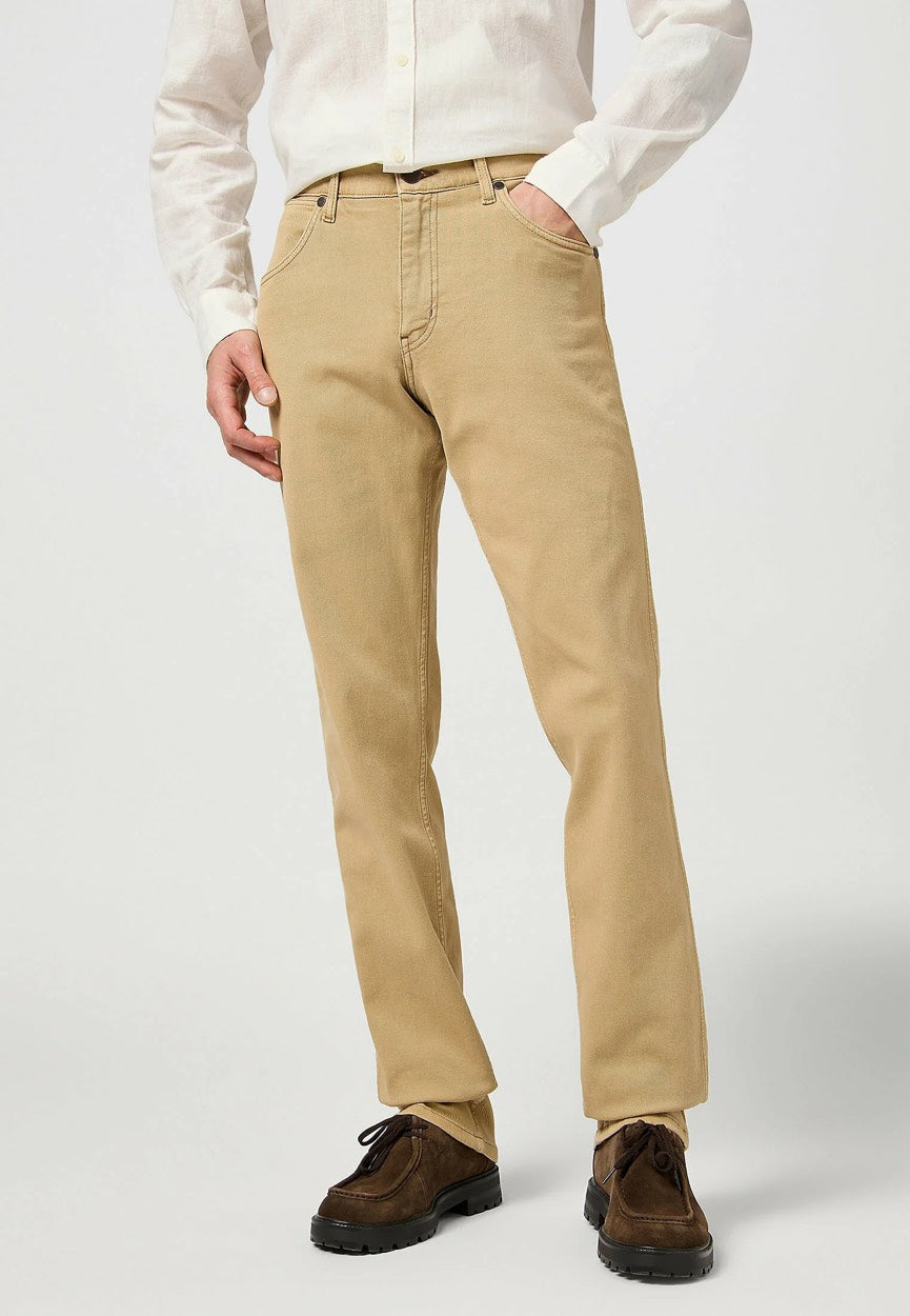Wrangler heren jeans beige – regular-straight fit - L34