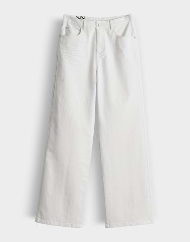 Opus jeans low crotch-baggy fit dames – wit