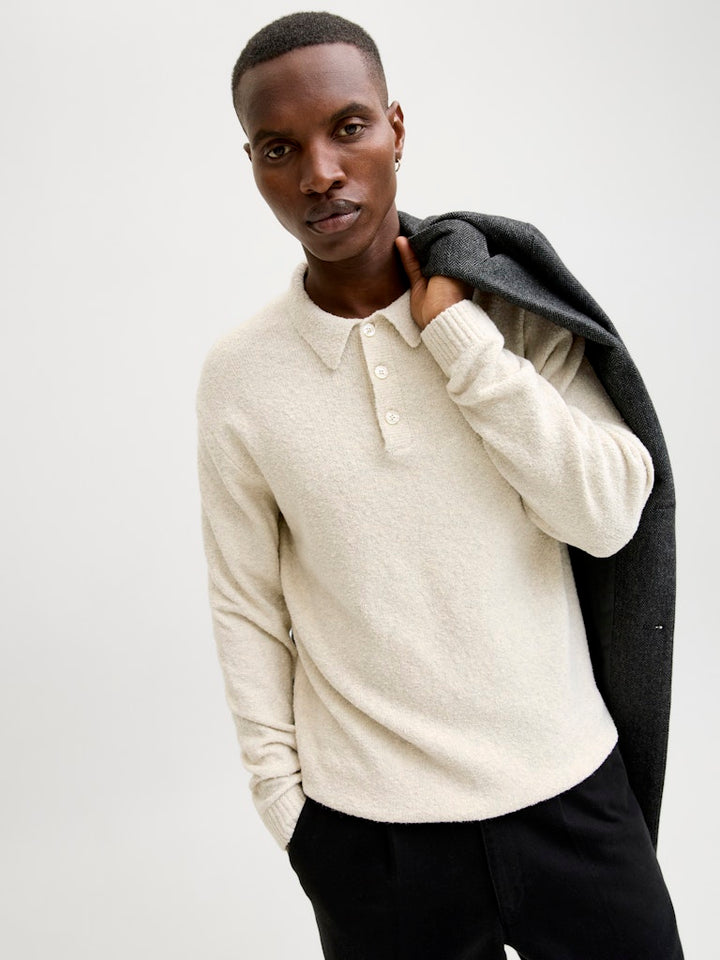 Jprblamaverick Knit Pack Bf Ln - Beige