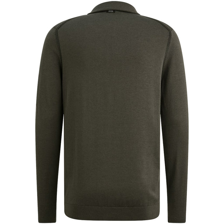 Long Sleeve Polo Cotton Modal - Army