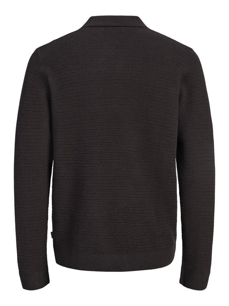 Jprbluriley Knit Polo Ls - Bruin